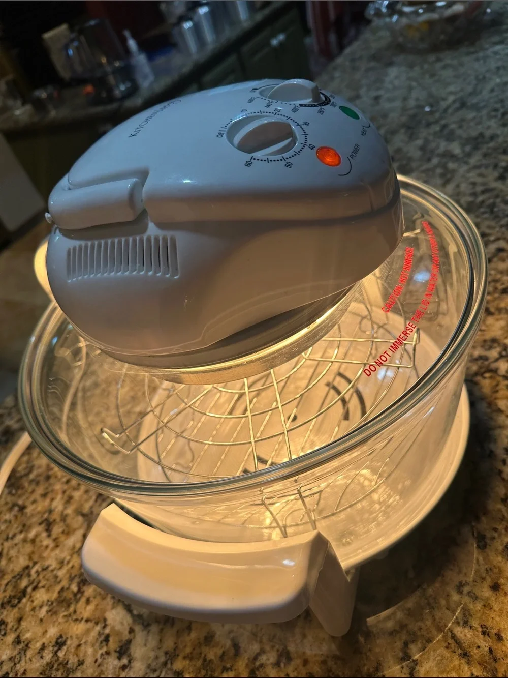 White Air Fryer Halogen Countertop Oven - White